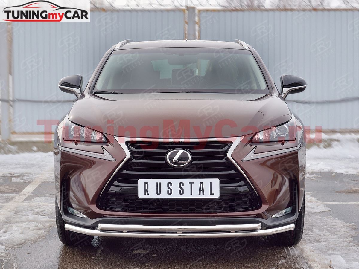 Защита переднего бампера D42 секции-D42 дуга для Lexus NX 200 2014 (кроме F-Sport)