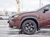 Защита переднего бампера D63 волна для Lexus NX 200 2014 (кроме F-Sport)