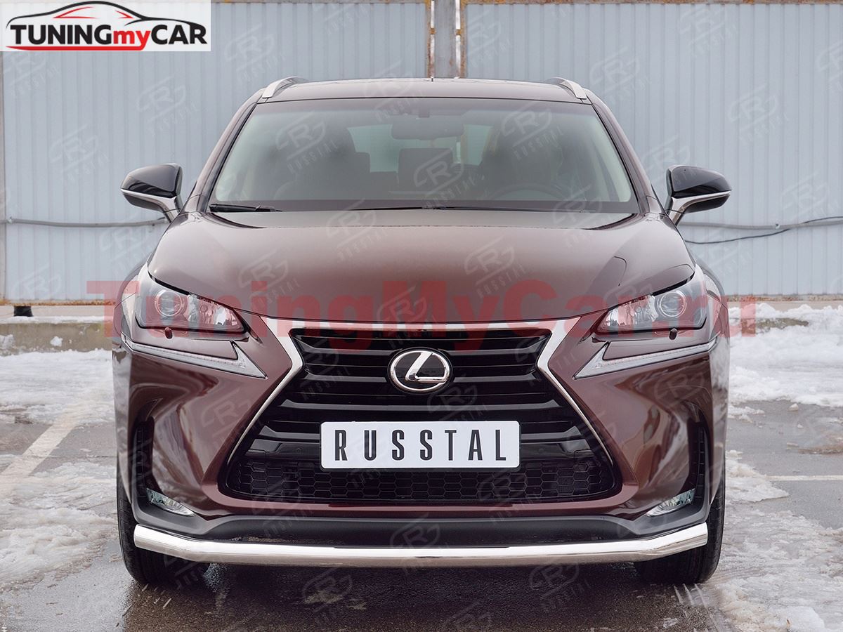 Защита переднего бампера D63 секции для Lexus NX 200 2014 (кроме F-Sport)