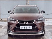 Защита переднего бампера D63 секции для Lexus NX 200 2014 (кроме F-Sport)