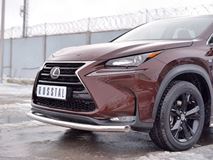 Защита переднего бампера D63 секции для Lexus NX 200 2014 (кроме F-Sport)