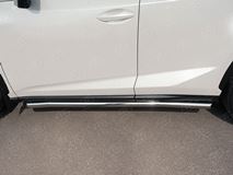 Пороги труба D63 (вариант 1) дуга для Lexus NX 200 2014 (кроме F-Sport)