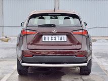 Защита заднего бампера D63 дуга для Lexus NX 200 2014 (кроме F-Sport)