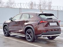Защита заднего бампера D63 дуга для Lexus NX 200 2014 (кроме F-Sport)
