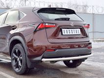 Защита заднего бампера D63 дуга для Lexus NX 200 2014 (кроме F-Sport)