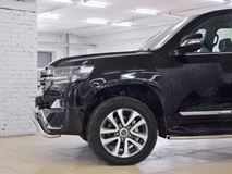 Защита переднего бампера D63 волна-D63 секции с надписью для Toyota Land Cruiser 200 2015 Executive