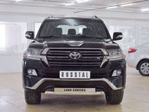 Защита переднего бампера D63 секции с надписью для Toyota Land Cruiser 200 2015 Executive