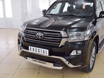 Защита переднего бампера D63 секции с надписью для Toyota Land Cruiser 200 2015 Executive