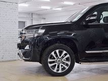 Защита переднего бампера D63 секции с надписью для Toyota Land Cruiser 200 2015 Executive