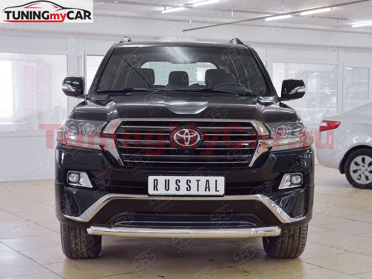 Защита переднего бампера D76 дуга для Toyota Land Cruiser 200 2015 Executive