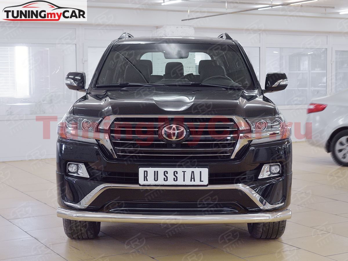 Защита переднего бампера D76 секции для Toyota Land Cruiser 200 2015 Executive