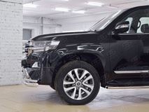 Защита переднего бампера D76 секции-D42 уголки для Toyota Land Cruiser 200 2015 Executive