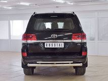 Защита заднего бампера D76 дуга-D42 дуга+декор паз для Toyota Land Cruiser 200 2015 Executive