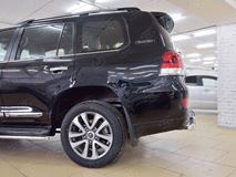 Защита заднего бампера D76 дуга-D42 дуга+декор паз для Toyota Land Cruiser 200 2015 Executive