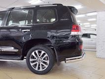  Защита заднего бампера D76 секции-D42 уголки для Toyota Land Cruiser 200 2015 Executive