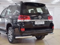 Защита заднего бампера уголки D76 секции для Toyota Land Cruiser 200 2015 Executive