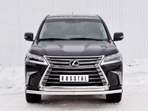Защита переднего бампера D63 секция-D42 дуга для Lexus LX450d-LX570 2015-