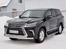 Защита переднего бампера D63 секция-D42 дуга для Lexus LX450d-LX570 2015-