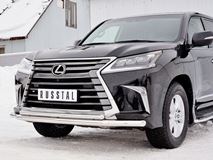 Защита переднего бампера D63 секция-D42 дуга для Lexus LX450d-LX570 2015-