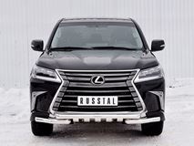 Защита переднего бампера D63 дуга-D63 секции +клыки для Lexus LX450d-LX570 2015-