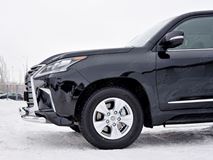 Защита переднего бампера D63 дуга-D63 секции +клыки для Lexus LX450d-LX570 2015-