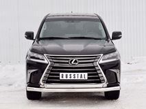 Защита переднего бампера D76 секция-D63 дуга для Lexus LX450d-LX570 2015-