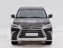 Защита переднего бампера D42 волна-D42 дуга для Lexus LX450d-LX570 2015-
