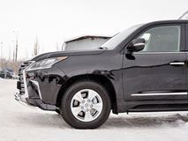 Защита переднего бампера D42 волна-D42 дуга для Lexus LX450d-LX570 2015-