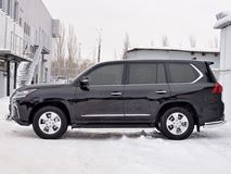 Защита порогов труба D42 (вариант 3) для Lexus LX450d-LX570 2015-