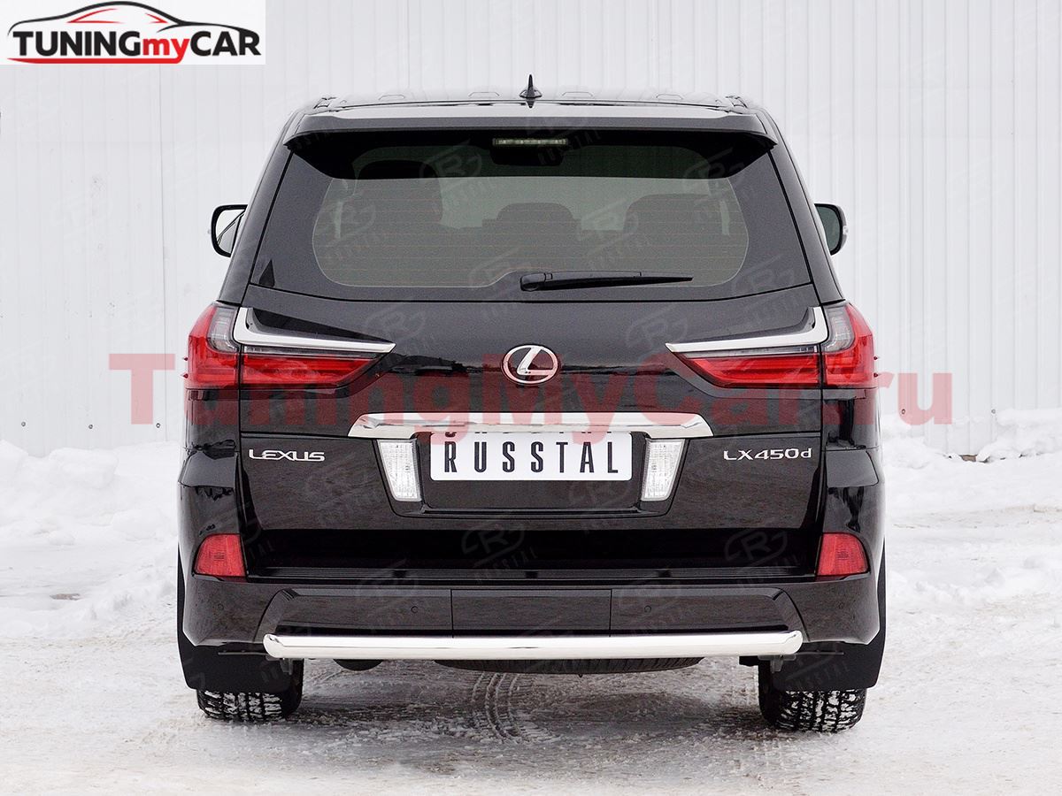 Защита заднего бампера D63 дуга для Lexus LX450d-LX570 2015-