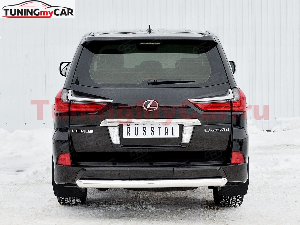 Защита заднего бампера D76 дуга для Lexus LX450d-LX570 2015-