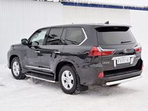 Защита заднего бампера D76 дуга для Lexus LX450d-LX570 2015-