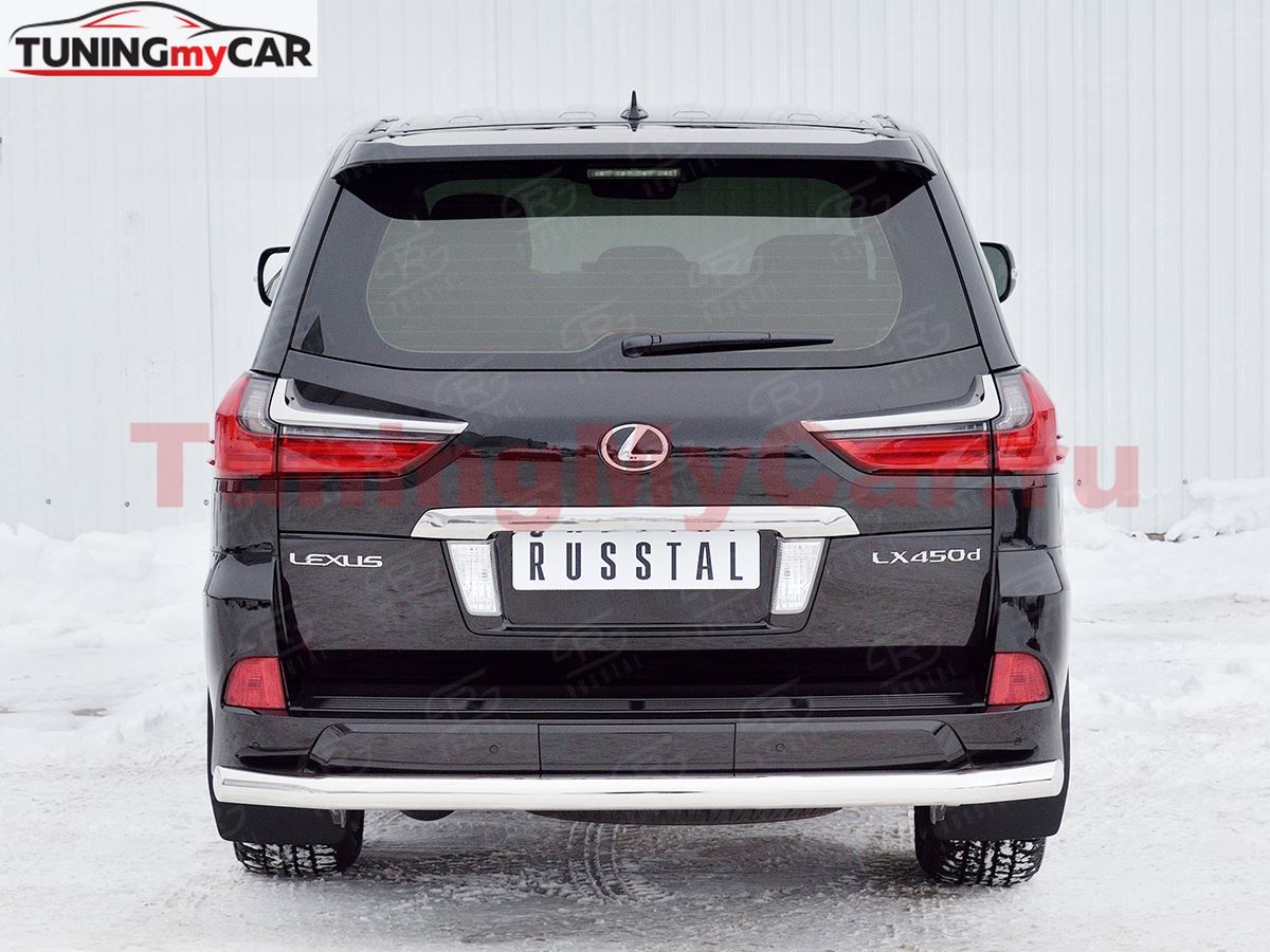Защита заднего бампера D76 секции для Lexus LX450d-LX570 2015-