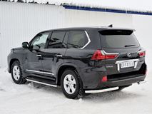Защита заднего бампера уголки D63 секции для Lexus LX450d-LX570 2015-