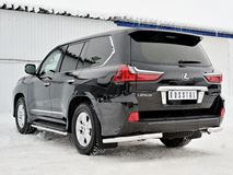 Защита заднего бампера уголки D63 секции для Lexus LX450d-LX570 2015-