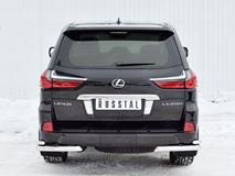 Защита заднего бампера уголки D63 секции-D42 секции для Lexus LX450d-LX570 2015-