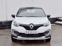 Защита переднего бампера D42 секция для Renault Kaptur 2016