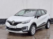 Защита переднего бампера D42 секция для Renault Kaptur 2016