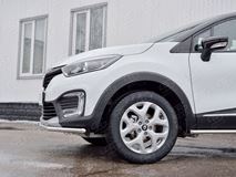 Защита переднего бампера D42 секция для Renault Kaptur 2016