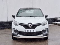 Защита переднего бампера D63 секция-D42 дуга для Renault Kaptur 2016
