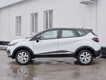 Пороги труба D63 (вариант 3) для Renault Kaptur 2016