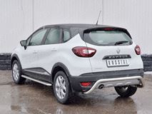 Защита заднего бампера D63 волна под машину для Renault Kaptur 2016
