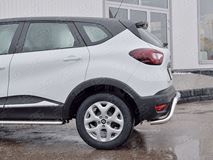 Защита заднего бампера D63 волна под машину для Renault Kaptur 2016