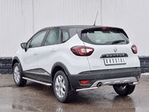 Защита заднего бампера уголки D42 секция для Renault Kaptur 2016