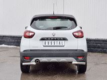 Защита заднего бампера уголки D63 секция для Renault Kaptur 2016