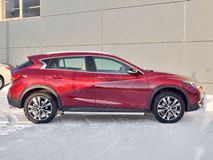 Пороги труба D63 (вариант 2) для Infiniti QX30 2016