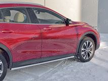 Пороги труба D42 (вариант 1) для Infiniti QX30 2016