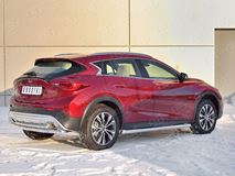 Защита заднего бампера D63 дуга-D42 дуга для Infiniti QX30 2016