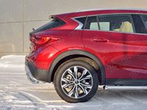 Защита заднего бампера D63 дуга-D42 дуга для Infiniti QX30 2016