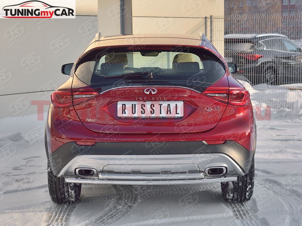 Защита заднего бампера D42 дуга-D42 дуга для Infiniti QX30 2016